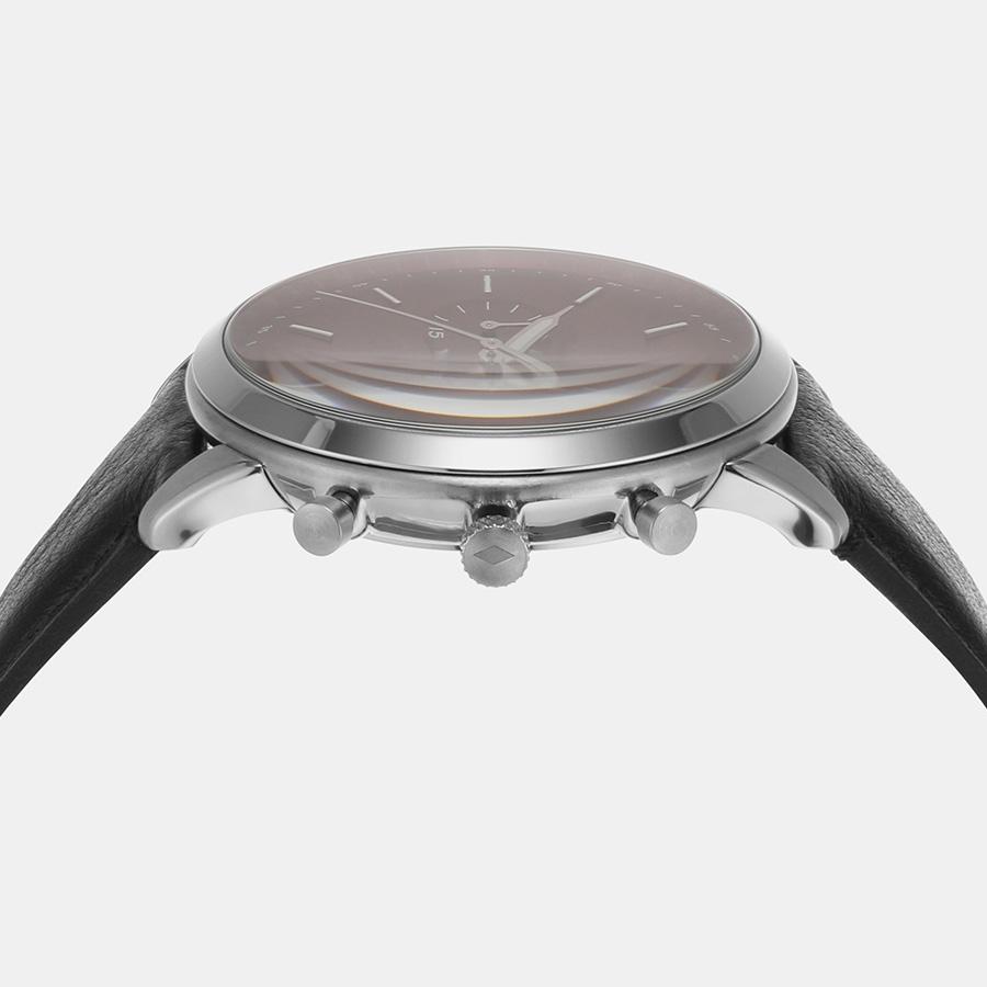 Fossil Мужские серебристые из нержавеющей стали, бордовый циферблат l FS6016