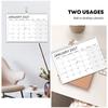 July.2026 - Dec. 2027 English Calendar Thick Paper Monthly Planner Calendar Wall Calendar  Home