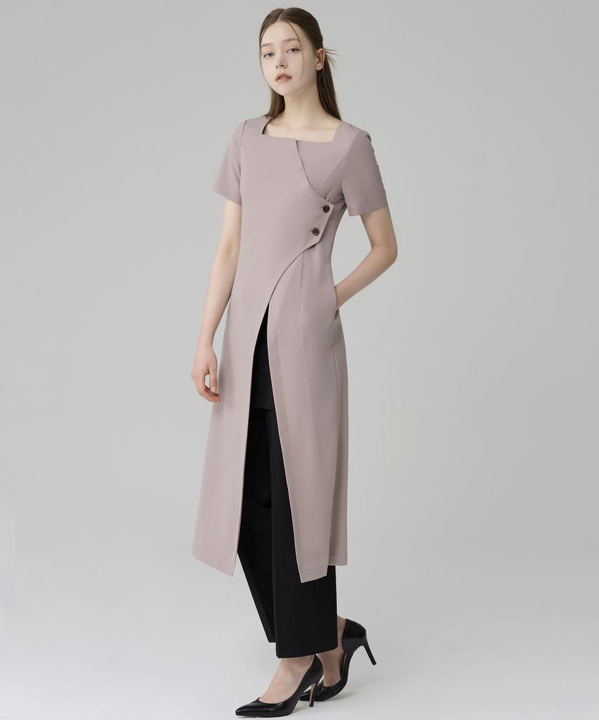 HYEYEONG KIM Chiffon Layered Maxi Blouse Jacket - Brown
