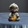 Figurine Clay Decoration Souvenir Home Decor Kung Fu Tea Pet for Shelf Desk Yoga Room Birthday