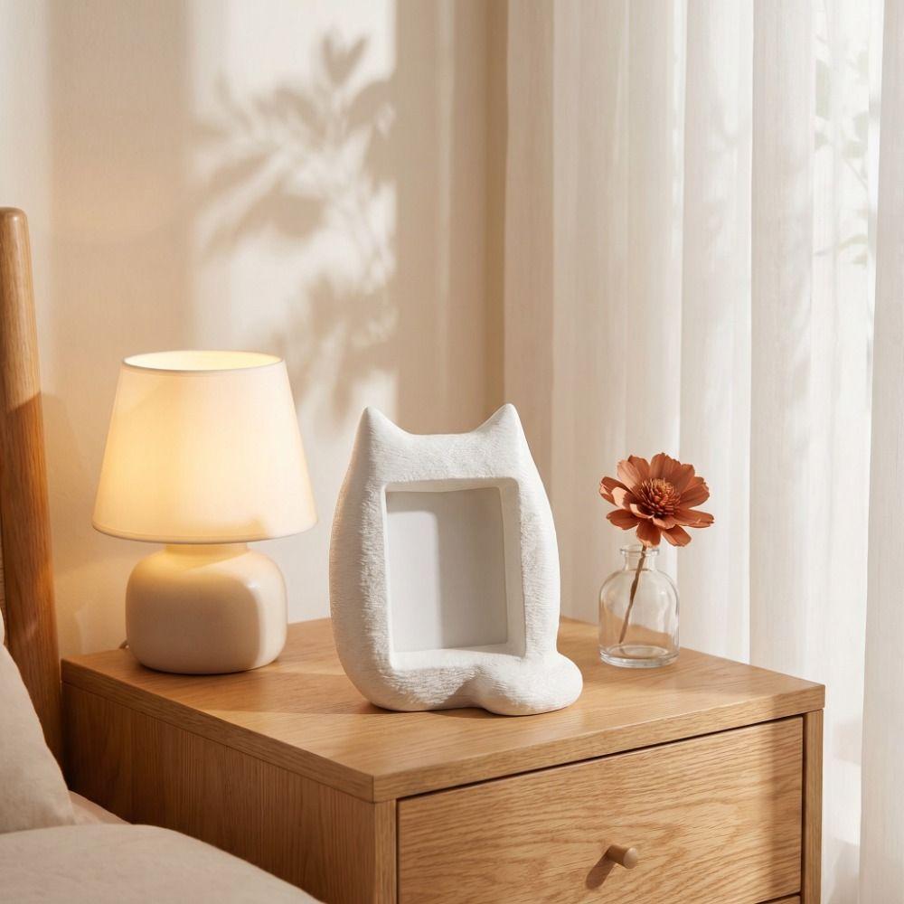 Home Decoration Cat Photo Frame 3D Printed DIY Desktop Ornament Album Ornament Office Desk