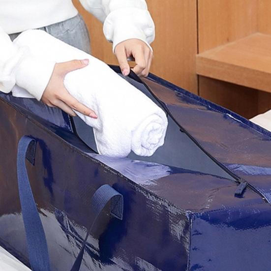 Водонепроницаемая сумка для переезда Очень большая Сверхпрочная Сумка-тоут для хранения Складная сумка для хранения с лямками для рюкзака Молнии Усиленные ручки для упаковки Общежитие