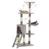 VidaXL Cat Tree with Sisal Scratching Posts 138 Cm Grey 170578