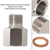 2 Pcs Sender Adapters 1/8in NPT Female to M10 x 1.0 Male Threaded Pressure Gauge Adapter with Washer, Stainless Steel Oil Reducer Adapter