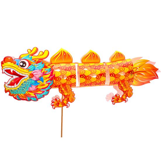 Весенний фестиваль Фонарь Дракона Праздничная вечеринка Пластиковый фонарь ручной работы для китайского Нового года Светодиодные светящиеся украшения дракона для покупок в помещении и на открытом воздухе