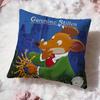 Geronimo Stilton Cushion Cover Premium Comfort Reversible Pillow Cove -Two in One Design for Any Room & Car Interior