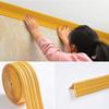 230cmX14cm XPE Foam Tiles Border Paper Self-adhesive Waistline Edge Banding Strip 3D Skirting Line