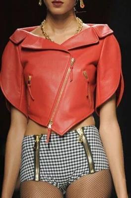 Красная мотоциклетная кожаная ручная работа праздничная женская стильная байкерская куртка из овчины