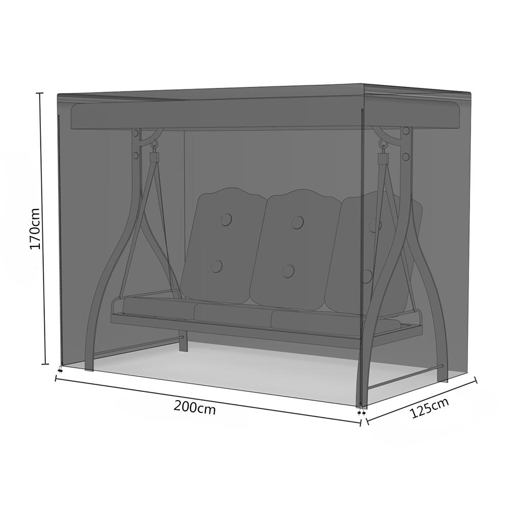 Чехол для гамака для качелей, чехол для садовых качелей, 3-местный, защита для сада и патио, солнцезащитный козырек, водонепроницаемый чехол для стула, горячая дропшиппинговая поставка