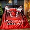 Плед Red Bulls Basketball Фланелевый плед для дивана, для дома, кемпинга, гостиной, офиса, кресла и кровати Мягкий подарок на день рождения
