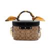COACH handbag [Customized bag] Kay 20 Brown Bear Fashion Retro Classic Full Print Logo Hand-painted Sweet Rabbit Ornament Shirley Rose Soft pudding