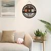 1pc Classic Wooden Round Listing Can Be Hung Directly with Rope, "spoiled Cats Live Here" Wreath Plaque