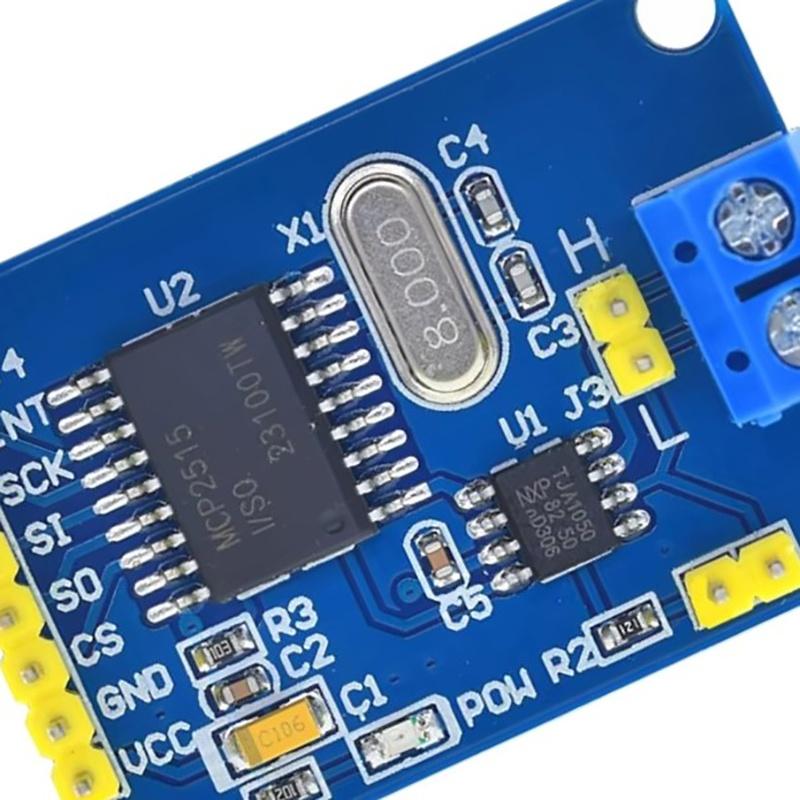 MCP2515 CAN Bus Module TJA1050 Receiver SPI Stable Performance for 51 MCU ARM Controller Automotive Control System DIY Design