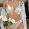 Сексуальный бесшовный бюстгальтер без косточек, тонкая бесшовная чашка-треугольник, французское нижнее белье, нижнее белье больших размеров для большой груди и маленького размера.