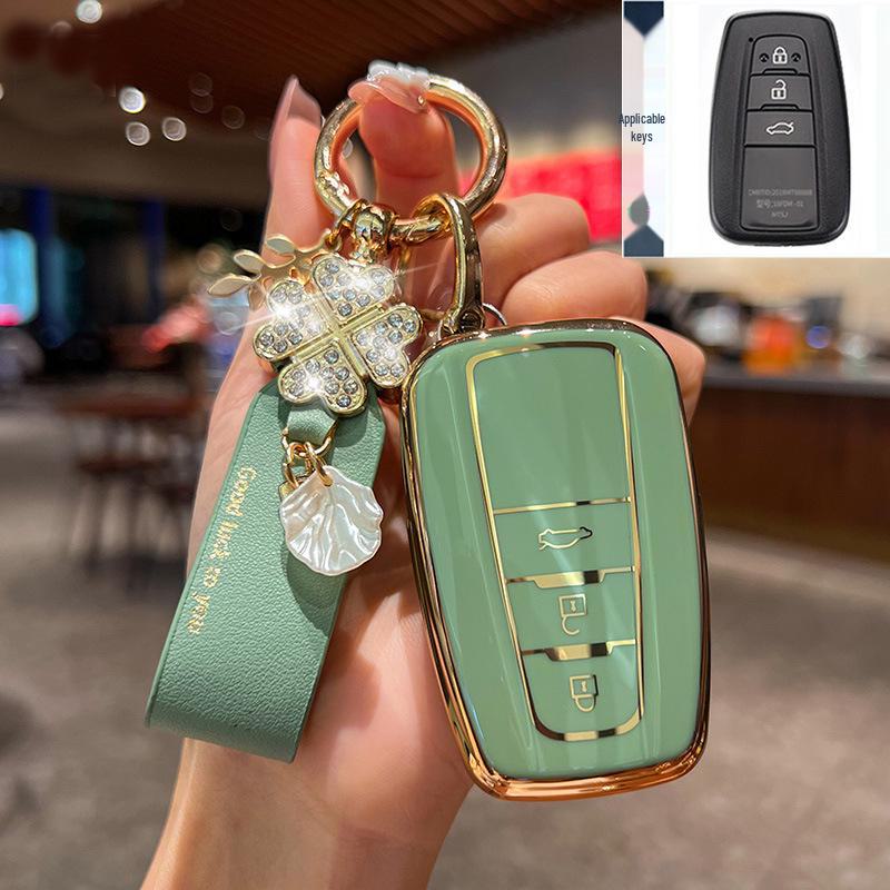 Чехол для ключа Toyota для 23 моделей: Highlander, Camry 8-го поколения, RAV4, CHR - чехол-пряжка для автомобильной сумки Dragon Asia Design