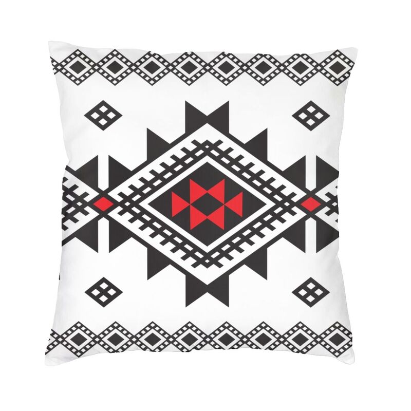 Amazigh Kabyle Berber Motifs Throw Pillow Case Bedroom Decoration Morocco Africa Geometric Cushion Cover Sofa Chair Pillowslip