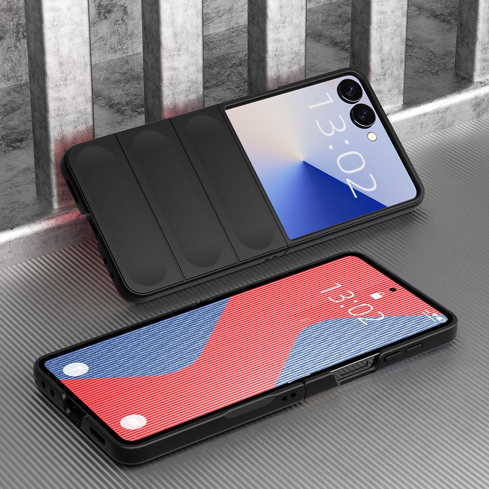 KEYSION Противоударный чехол для Samsung Z Flip 7 5G Нескользящая жесткая пластиковая задняя крышка для телефона для Galaxy Z Flip 7 5G