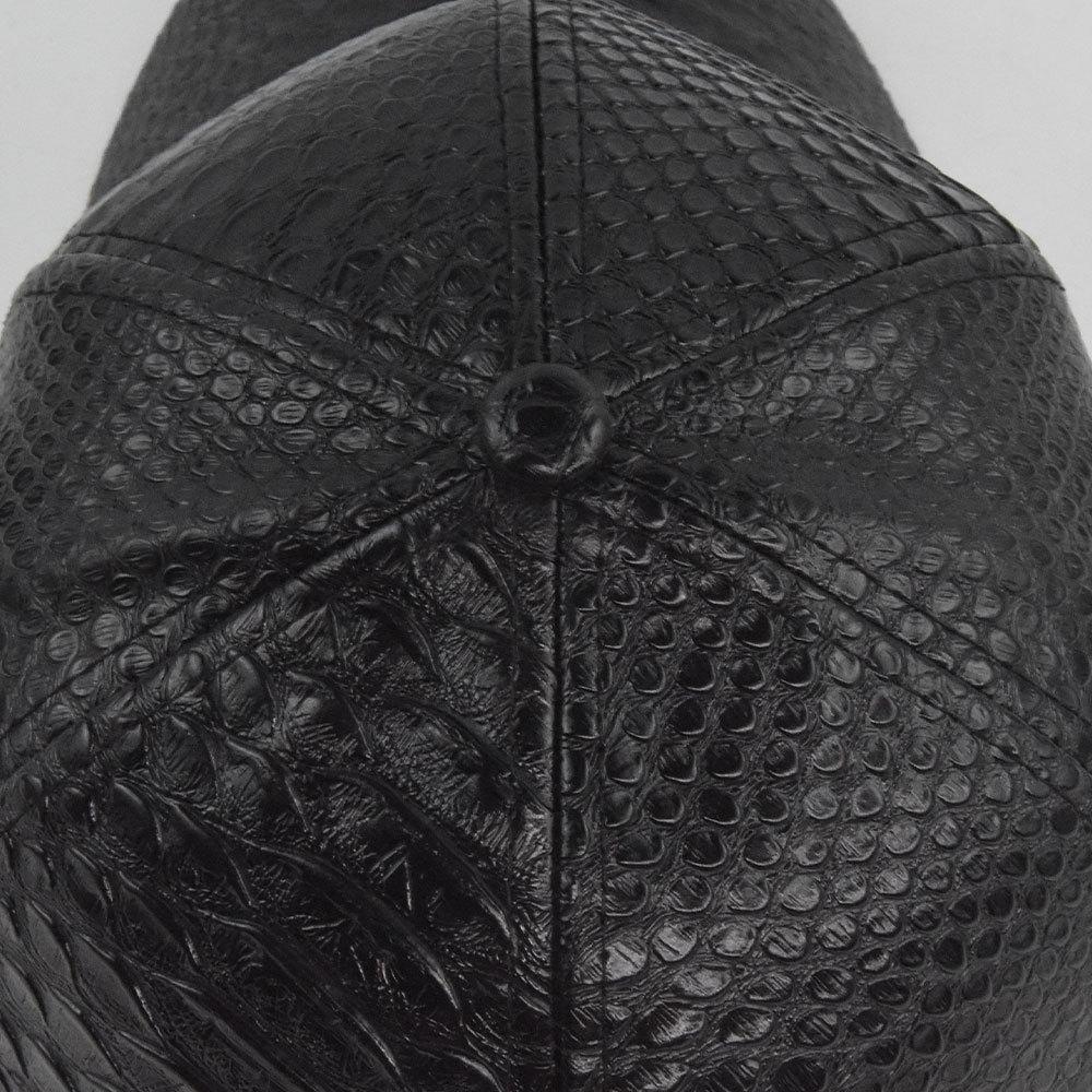 High Quality Classic Fake Crocodile PU Baseball Cap Solid Leather Fashion Snapback Hat Skull Cap For Unisex Women Hip-hop Hat Gorra