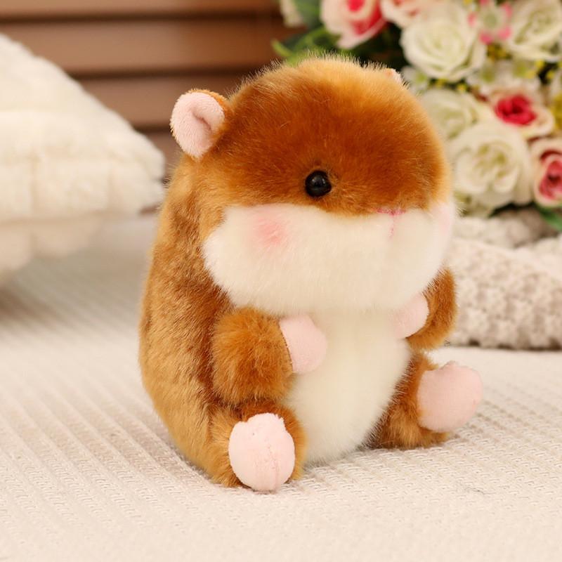 Cute And Fluffy Plush Animal Character Keychain Ideal For Bag Charm And Gift