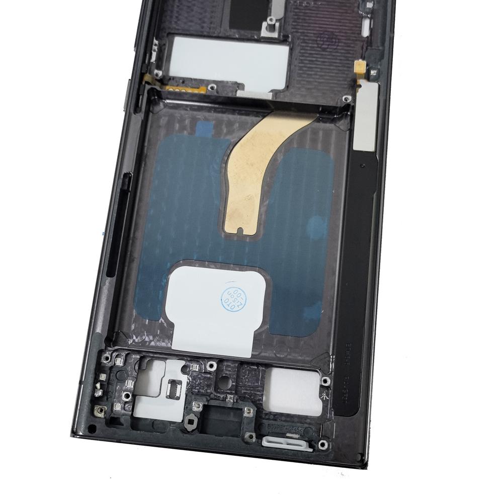 Housing Middle Frame LCD Bezel Plate Panel Chassis For Samsung Galaxy S22 Ultra SM-S908B S908U S908W S908N S9080 Middle Frame