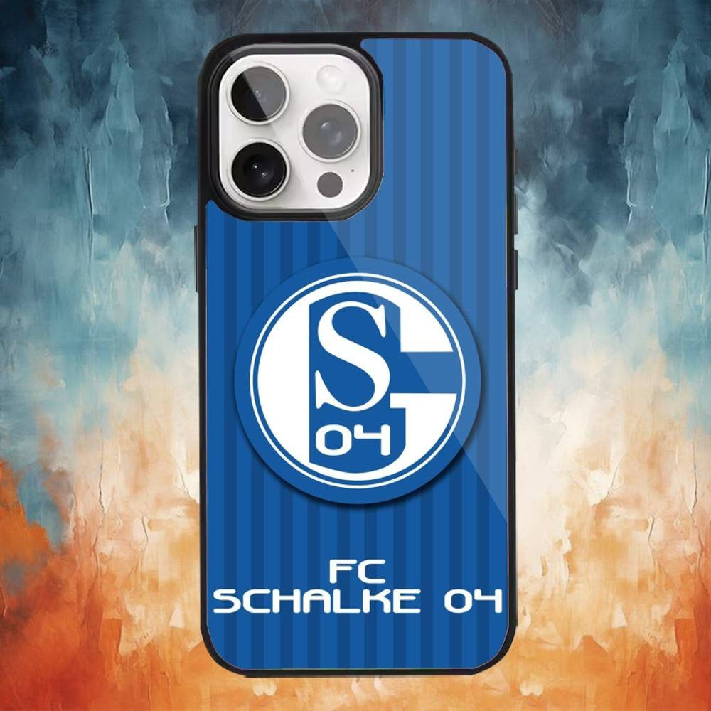 Чехол для телефона команды S-Schalke 04 для iPhone 17,16,15,14,13,12,Plus,Pro,Max Для Magsafe Магнитная Беспроводная Зарядка