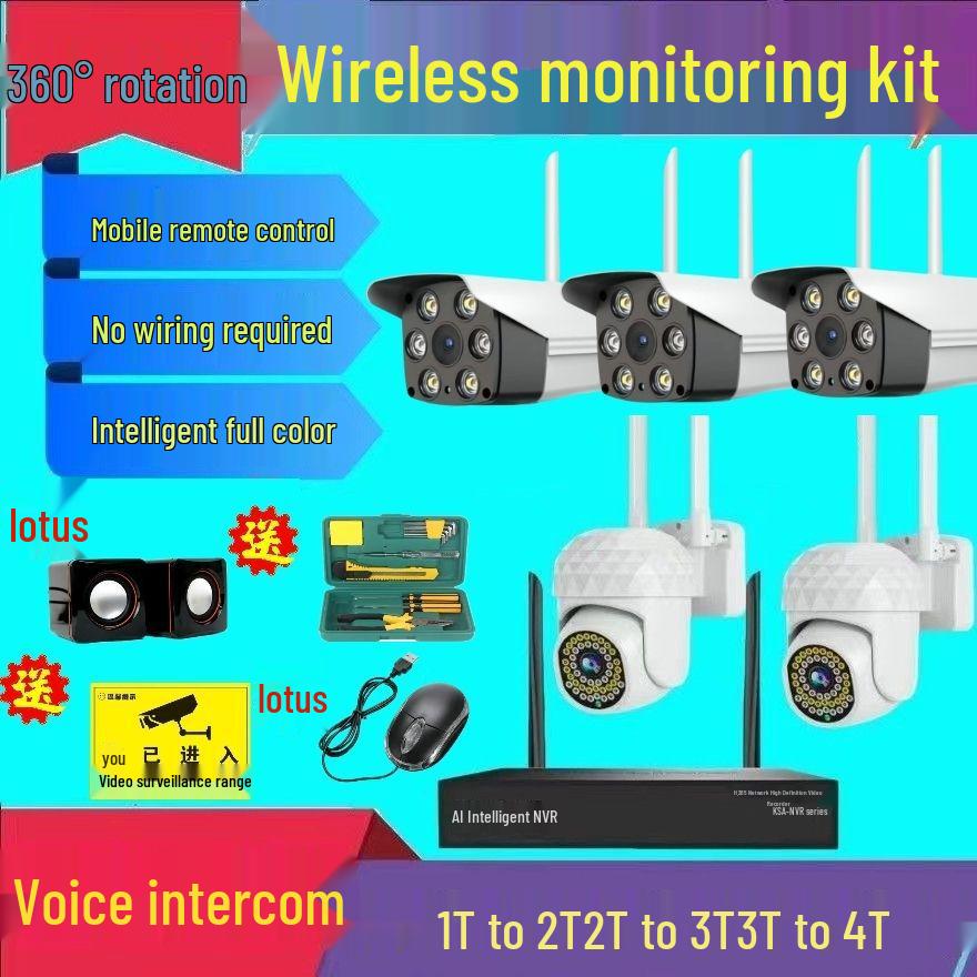 HD Wireless Rotating Camera Kit: All-in-One Indoor/Outdoor Remote Monitoring Device