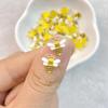50 шт., новые милые мини-статуи пчелы из смолы, поделки, плоские украшения, изготовление ювелирных изделий, парикмахерская, аксессуары для ногтей, подвески для дизайна ногтей с пчелой