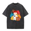 Washed Vintage Japanese Artist Yayoi Kusama Art Pumpkin T-shirt Men Women Casual Cotton Oversized Short Sleeve Tshirt Streetwear