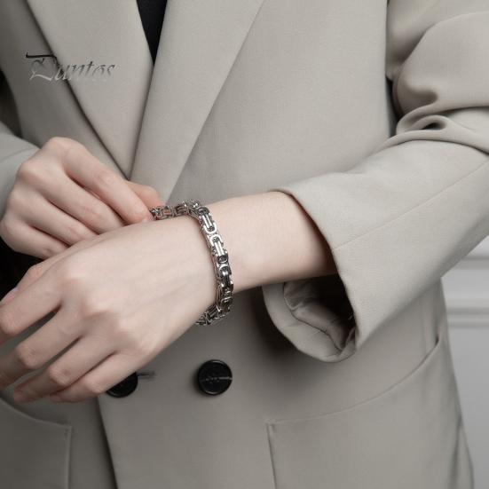 Мужской браслет изысканный не выцветает пряжка застежка титановая сталь мужской браслет ювелирные изделия повседневная одежда