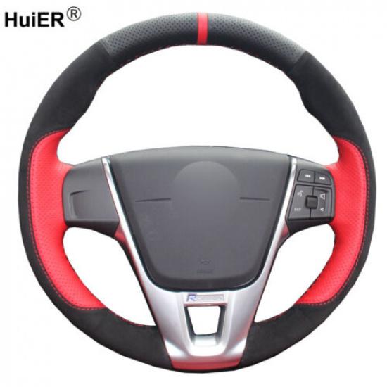 Hand Sewing Car Steering Wheel Cover For Volvo S80 S80L S60 S60L XC60 V60 V70