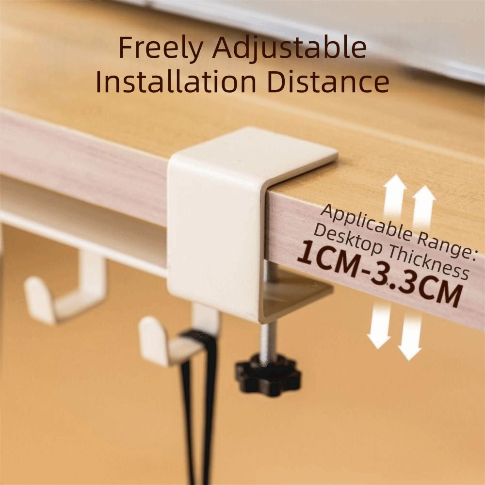 Carbon Steel Desk Side Hook Portable Table Hook Artifact Hanging Bag Hook Table