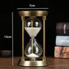 1-15 Minutes Vintage Hourglass Metal Timer Nordic Sandglass Style Sand Clock Room Living Ornaments Desktop Office Decor Crafts