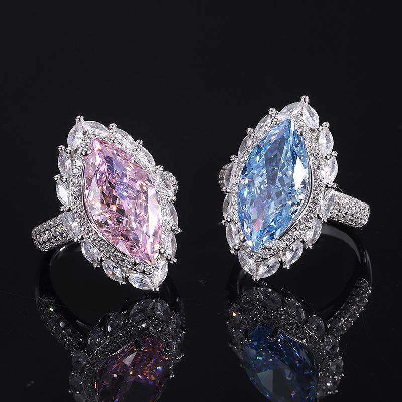 Gica Gema 925 Silver Jewelry Personalized High Grade Ring For Women Charm Wedding Engagement Fine Delicate Jewelry