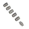 6pcs Beard Hair Beads Alloy Elegant and Stylish Vintage Hair Tube Beads for Women Men