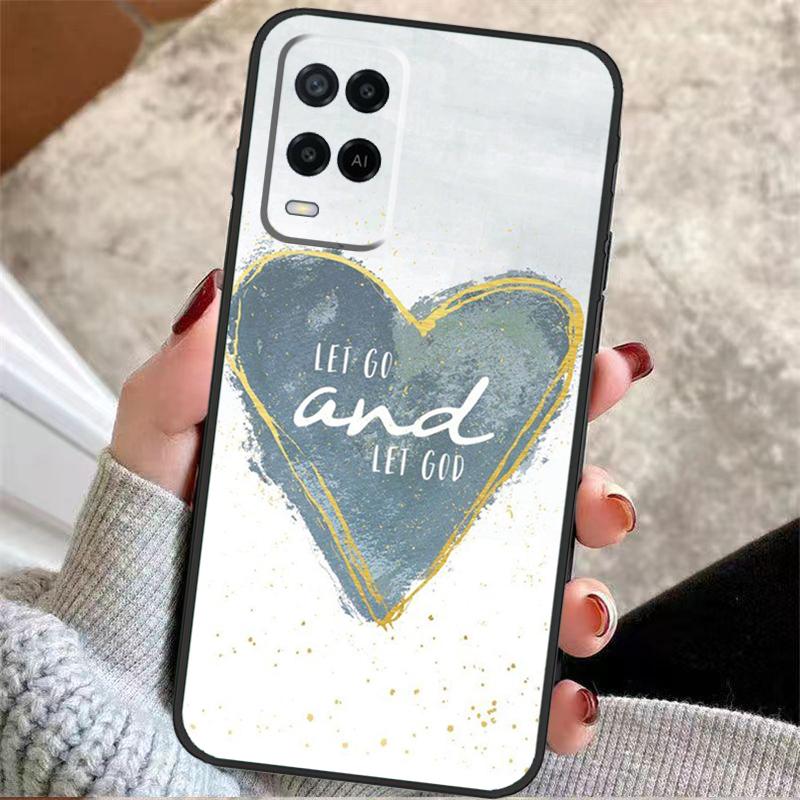 Христианский футляр для телефона For Oppo A60 A80 A40 A5 Pro A15 A16 A17 A57 A77 A94 A74 A54 A76 A96 A18 A38 A58 A78 A98