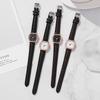 Square Women Simple Small Dial Student Watches Vintage Belt Quartz Wristwatch
