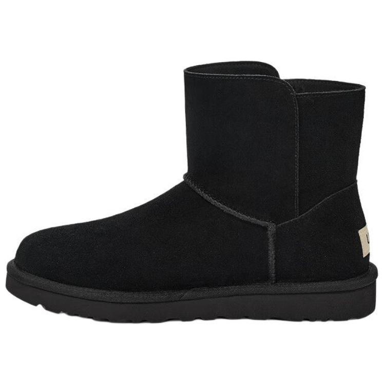 UGG Round Toe Lightweight Snow Boots Unisex Boots Black 1166776-BLK