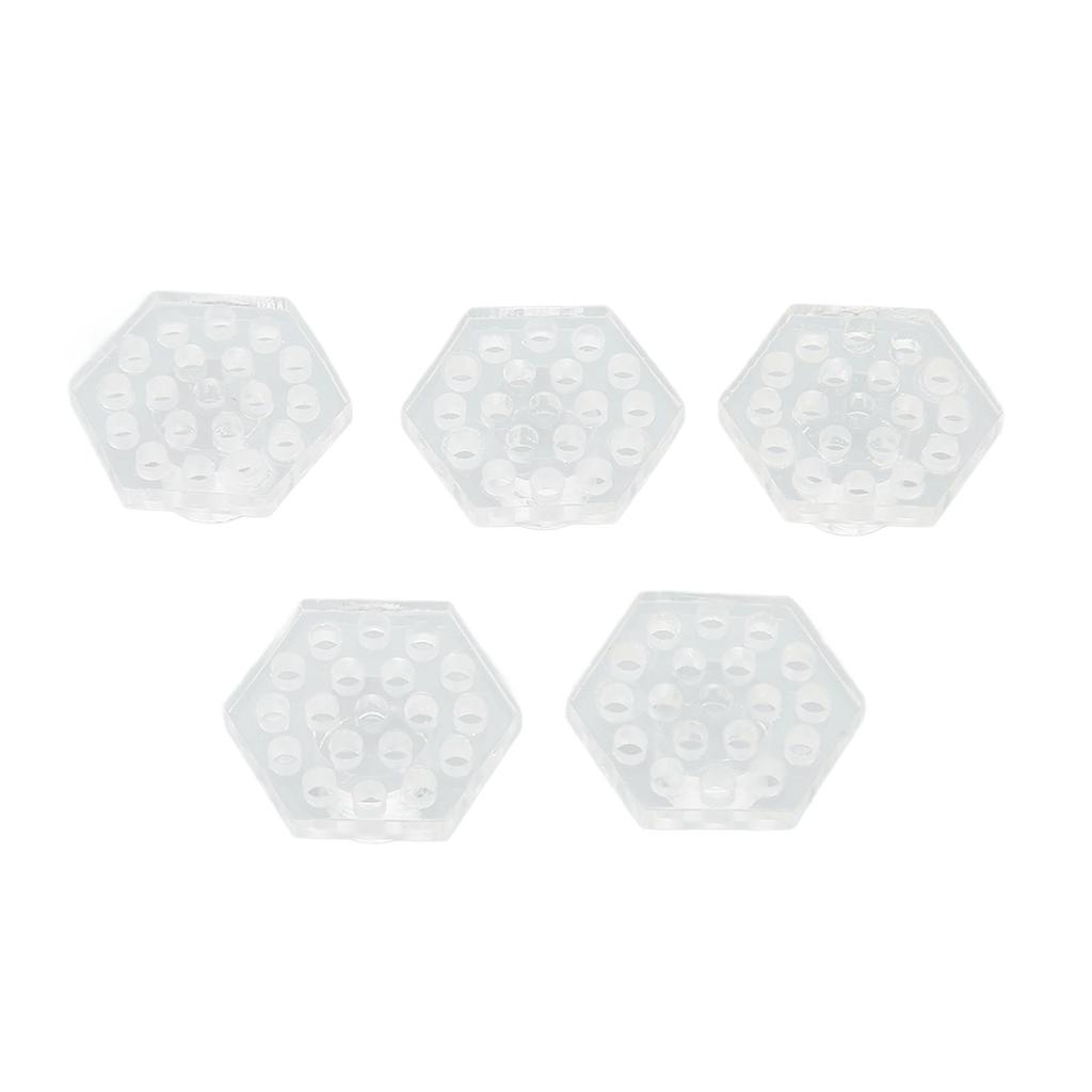5pcs Aquarium Acrylic Coral Holder Transparent Hex Shape Safe Coral Frag Rack for Aquarium Fish