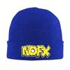 Шляпа-бини NOFX Логотип панк-группы Вязаные шапки для женщин Унисекс Зимние шапки Акриловые теплые шапки