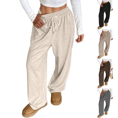 Женские повседневные, стильные, однотонные, свободного кроя, стройнящие брюки-палаццо для поездок на работу