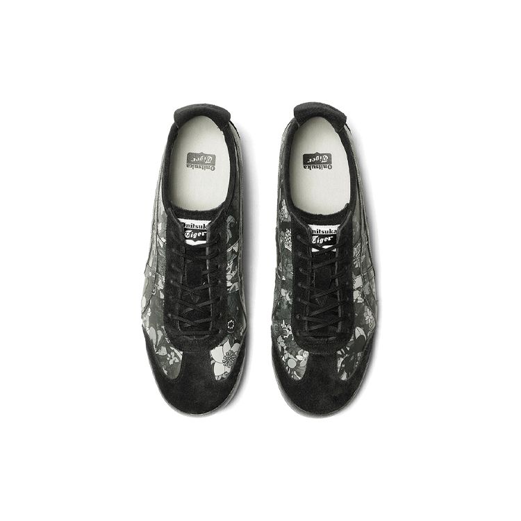 ONITSUKA TIGER Mexico 66 Sd Pf Floral Print Outdoor Sports Lightweight Breathable Low-Top Sneakers Unisex Sneakers Black Green 1183B851-020