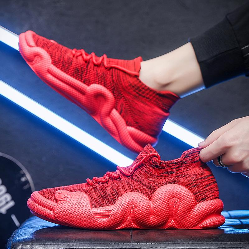 Fashion Comfortable Men's Designer Mesh Casual Sneakers Lace-up Outdoor Tennis Walking Fitness Men's Shoes Plus Size