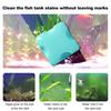 Mini Magnetic Fish Tank Brush Algae Scraper Cleaner Easy Grip Double-Sided Floating Glass Window Cleaning Brush Aquarium Accessories