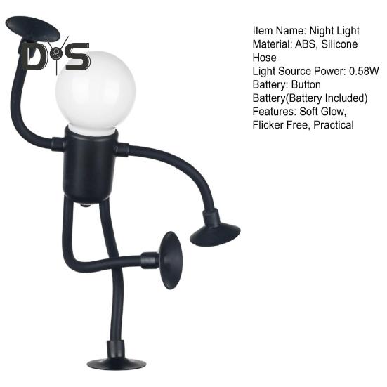 Изменяемая форма забавный ночник светодиодный ночник мягкий свет без мерцания DIY форма ночник рождественское украшение