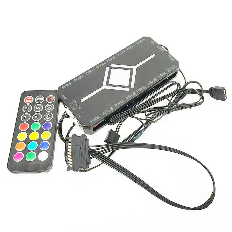 12 см RGB LED ультра-тихий вентилятор охлаждения корпуса настольного компьютера