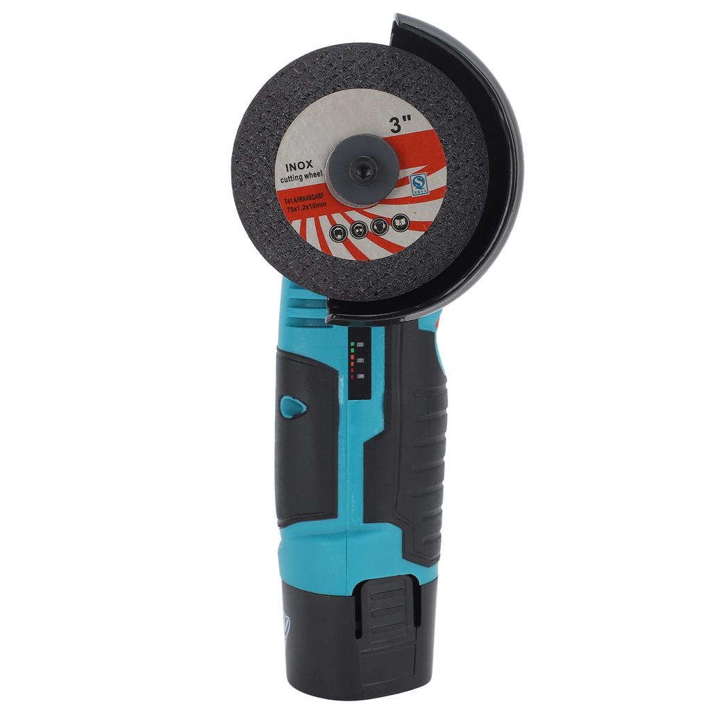 12V Brush Mini Angle Grinder 19500rpm Electric Grinding Tool Quiet Cordless Handheld Grinder for