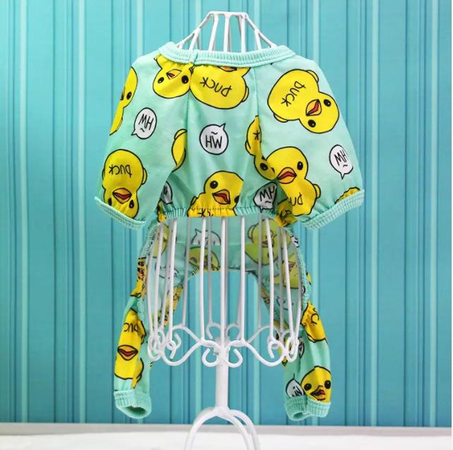 Spring and Autumn Dog Clothes Four-legged Cat Small Medium Dog Teddy Chihuahua Little Yellow Duck Pet Clothes