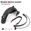 Black & White Rear Fender Set with Taillight Bracket for Ninebot Max G30/G30LP Electric Scooter