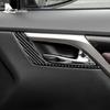 Внутренняя отделка AIRSPEED для Lexus RX350 RXH450 2016-ручка передней двери автомобиля из настоящего углеродного волокна для наклейки с левым рулем