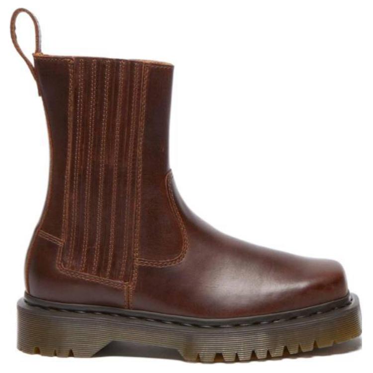 Dr. Martens Martin Stylish Versatile Commuter Ankle Boots Women Ankle Boots Brown 32143243